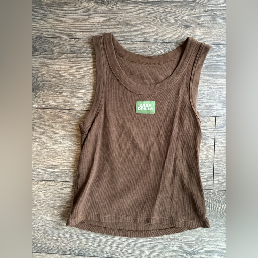 Daily Drills Logo Ribbed Tank